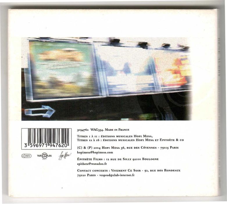 René Aubry - Projection Privée Et La Musique Malabar Princess [CD] [Francja]