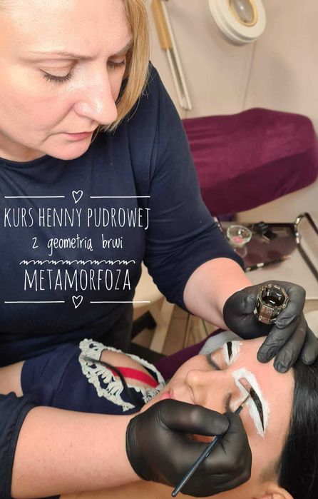 Kurs stylizacji brwi henną pudrową z geometrią