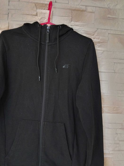 Czarna bluza męska 4F rozpinana S