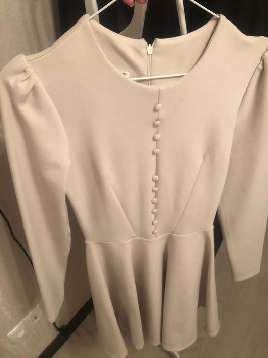 Сукня тепла Goldi S молочна