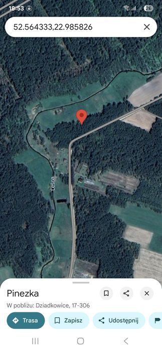 Dzialka 2000m2. Piękne ciche miejsce.