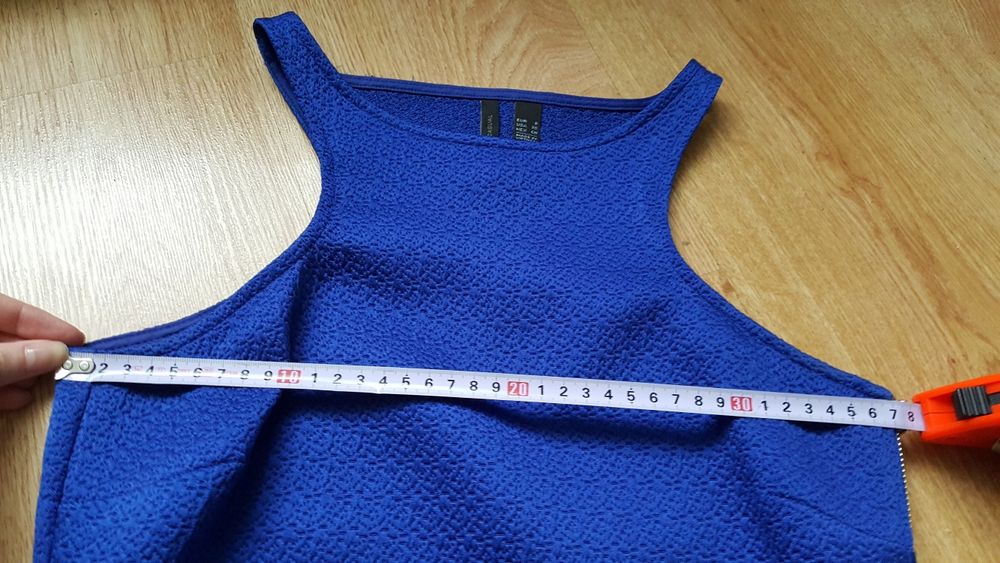 Sukienka mango 36 niebieska