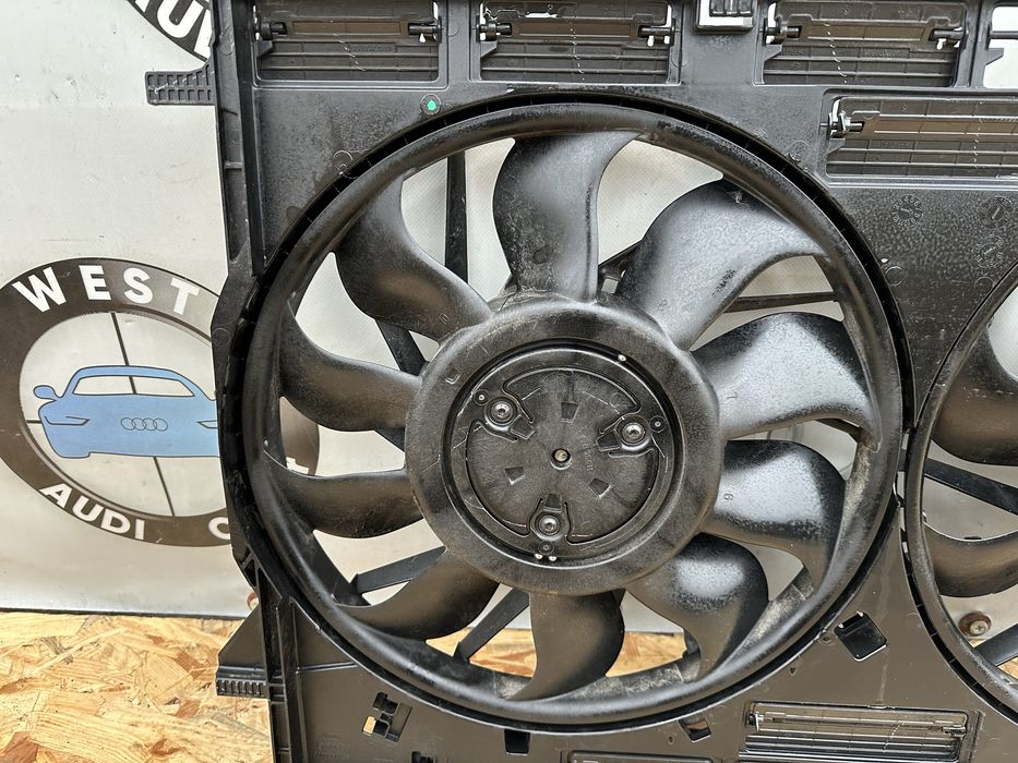Дифузор вентиляторів радіатора в зборі Audi Q5 80A вентилятор 2.0 Tfsi