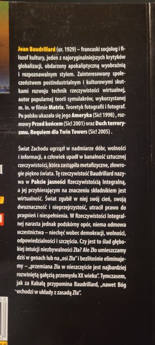 Baudrillard: Pakt jasności + W cieniu milczącej większości
