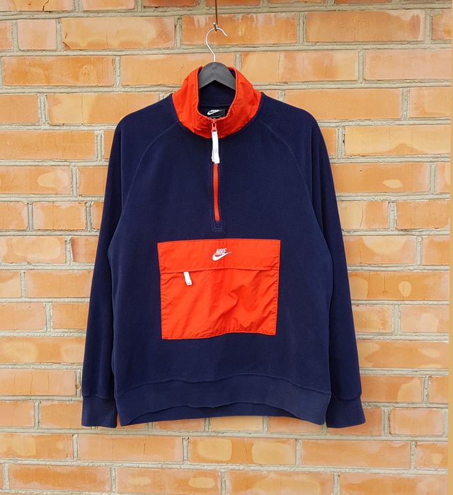 Nike фліс кофта флісова анорак оригінал M