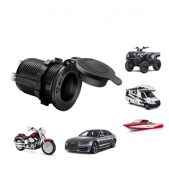 Водонепроницаемое гнездо прикуривателя 12 вольт разъем-розетка в авто