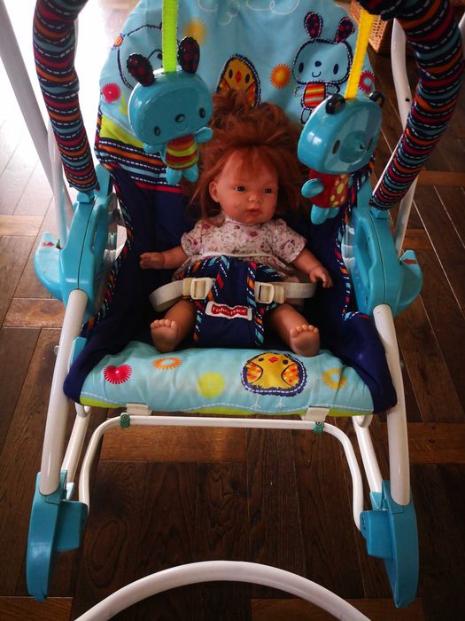 Huśtawka 3w1 leżaczek, krzesełko dla dziecka Fisher Price