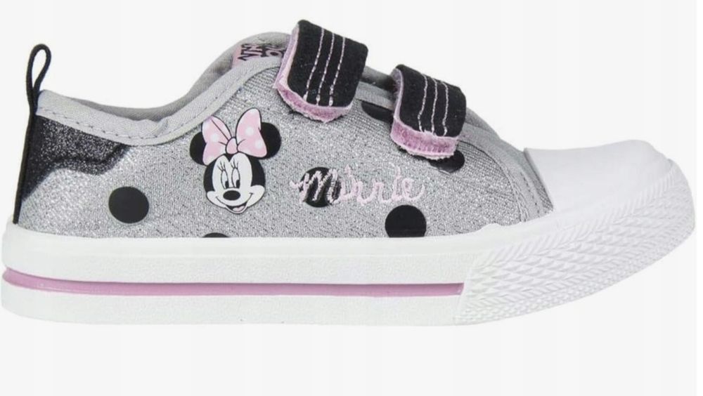 Buty sportowe dla dziewczynki z Minnie Mouse r.23 Cerdá odcienie szaro