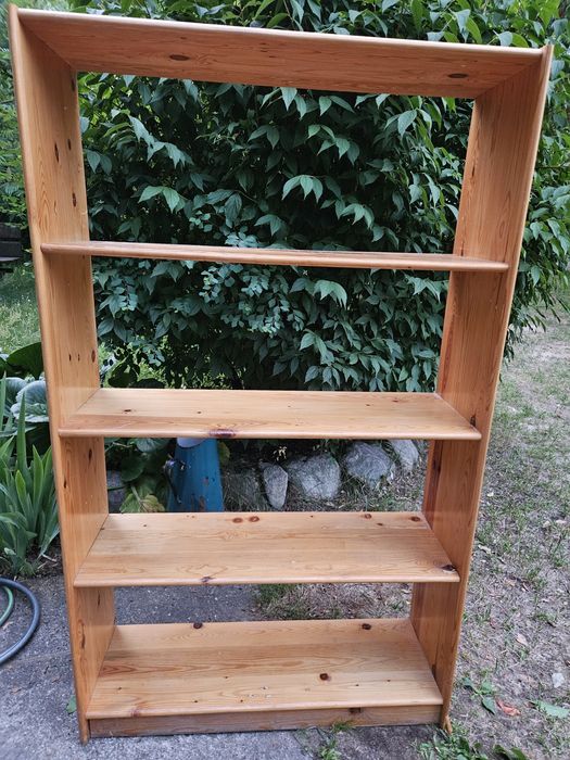 regał drewniany szer 90 gł28 wys 150cm