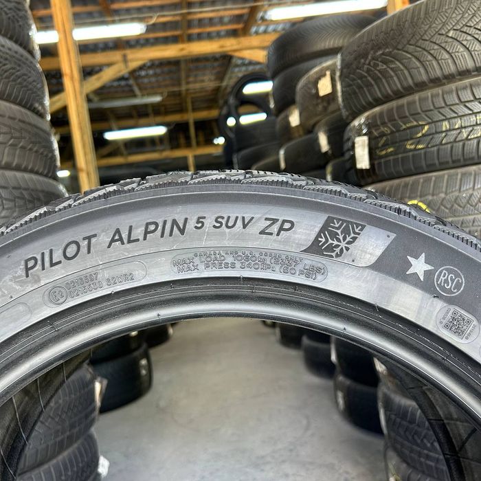 Зимова резина бу 275/45 R20 Michelin Pilot Alpin 5 SUV RunFlat європейська 6 мм пара або комплект