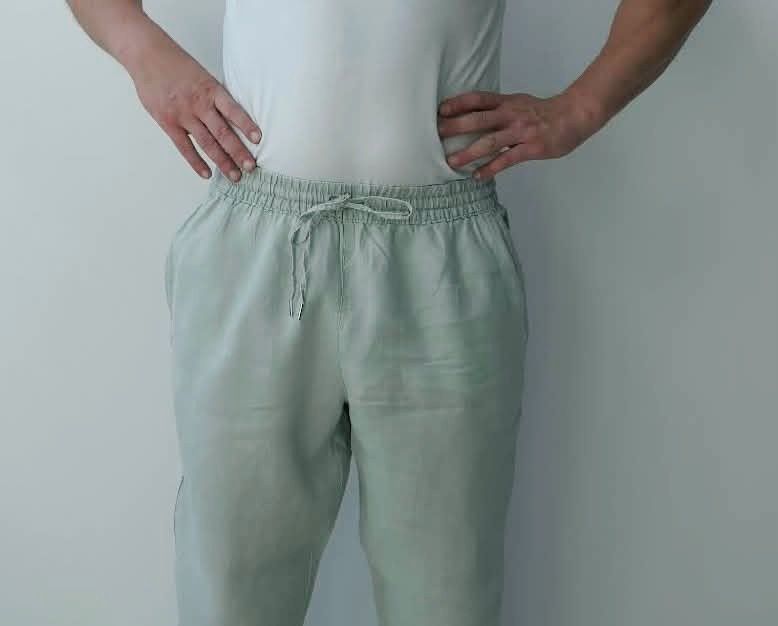 H&M premium spodnie 100%Lniane męskie M/L