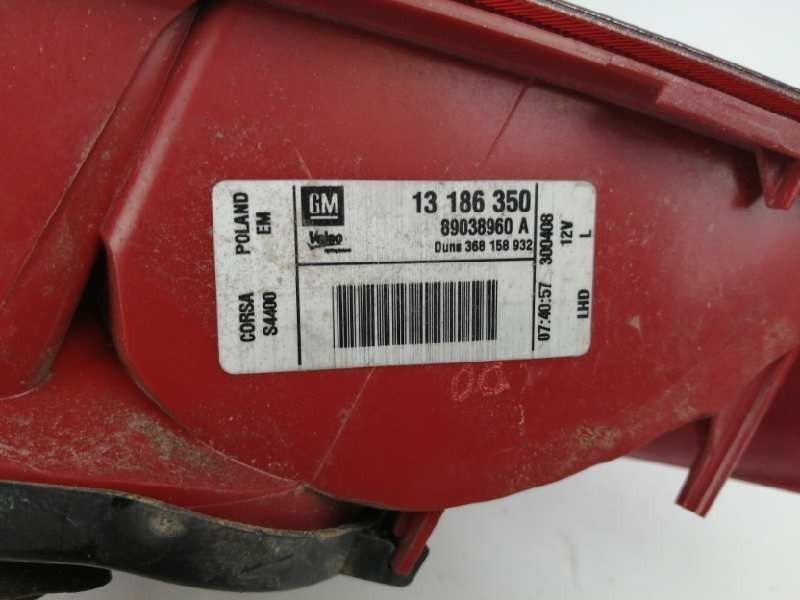 FAROLIM TRASEIRO ESQUERDO OPEL CORSA D 2008 -13186350