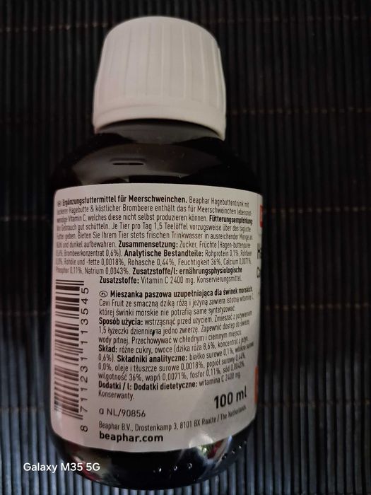 Beaphar Hauttentrunk Cavi fruit + vit c 100ml