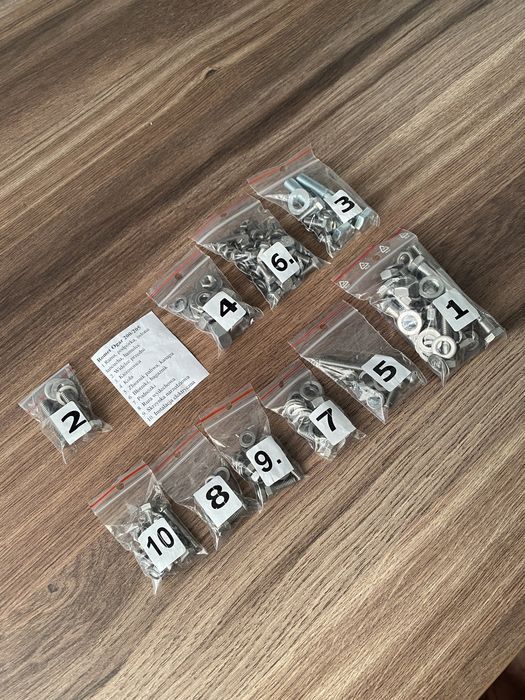 NOWY komplet śrub śruby NIERDZEWNE OGAR 200 OGAR 205 romet