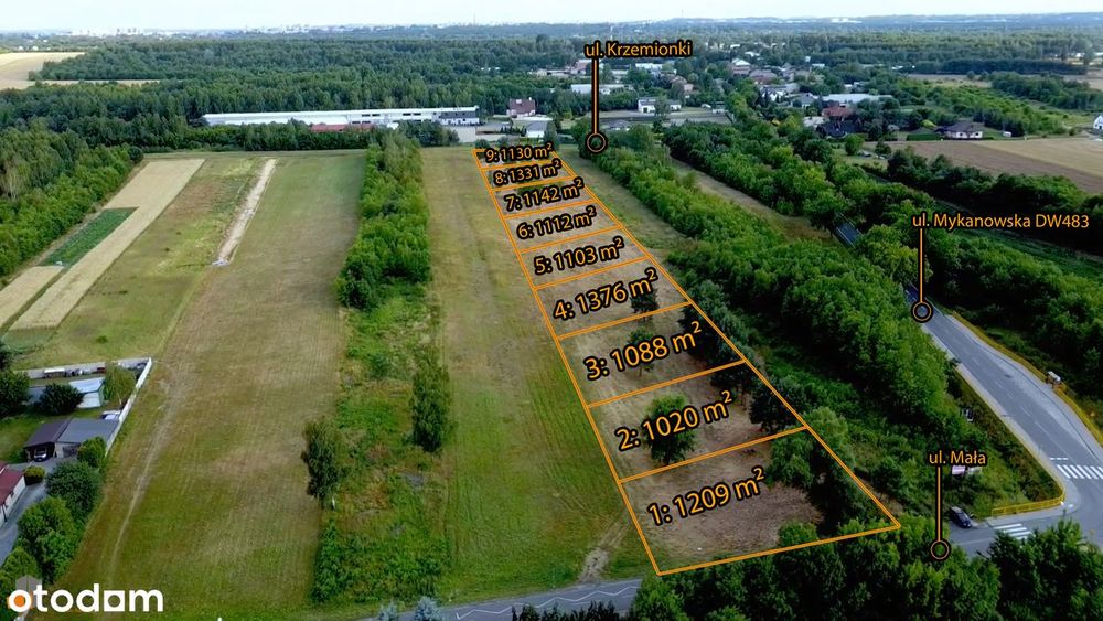 Działki budowlane Wierzchowisko