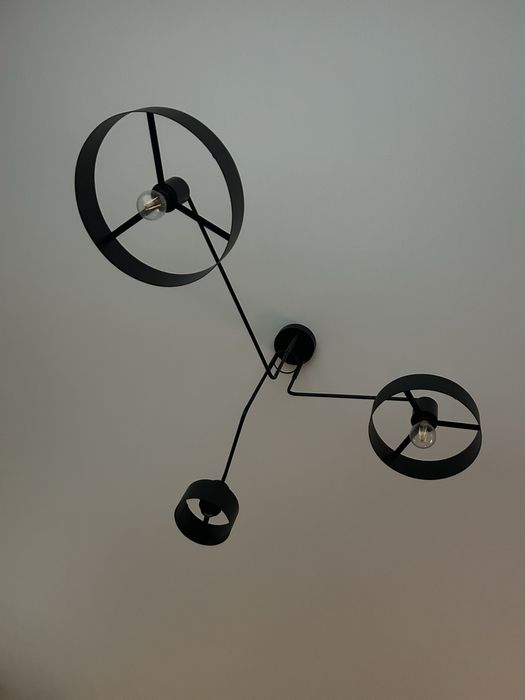 Żyrandol loftowy 3 koła