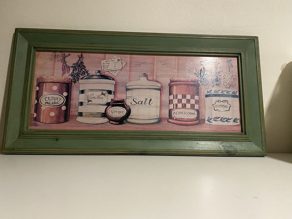 Quadro de parede para cozinha.