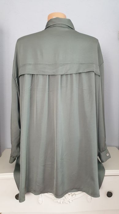 Jedwabna koszula damska 42 44 oversize 30% jedwab 70 % wiskoza