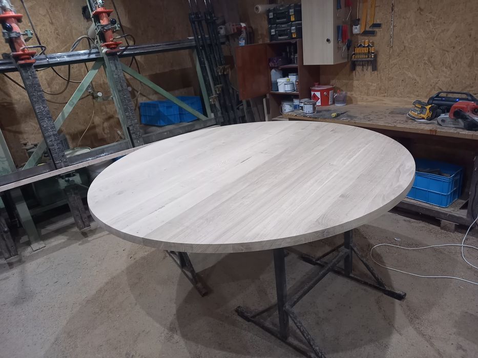 Blat dębowy okrągły