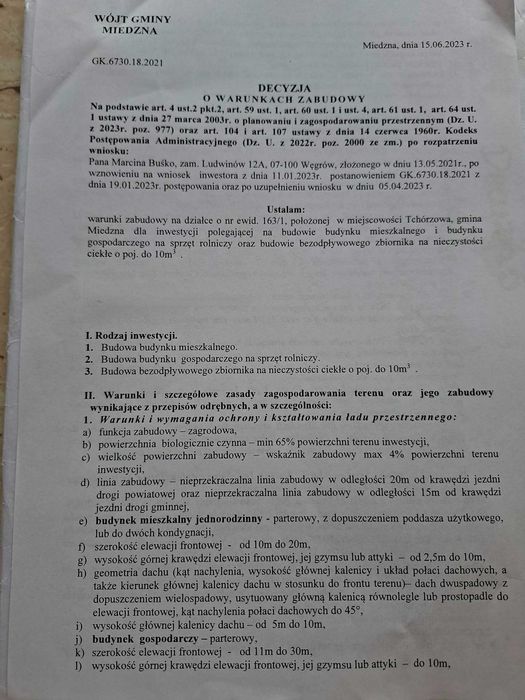 Sprzedam ogrodzoną działkę z domkiem
