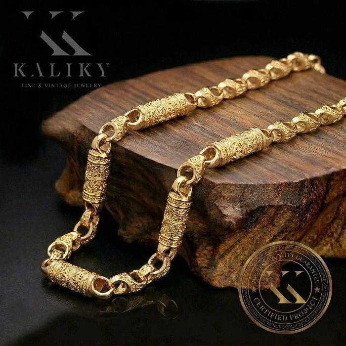 Złoty łańcuszek 14k 585 Królewski Gotycki cc057y 12mm 65cm Kraków biżuteria