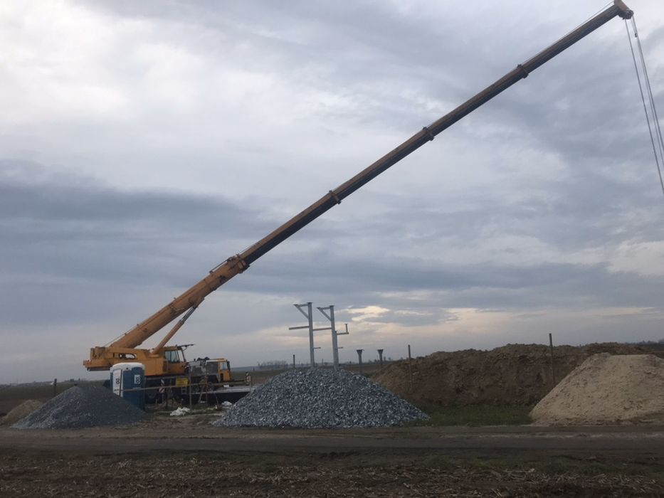 Usługi Dźwigiem 10-250 ton, Wynajem Dźwigu, Żurawi, Koparki