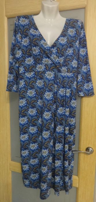 Нарядное вискозное женское платье для беременных миди 50 52 XL