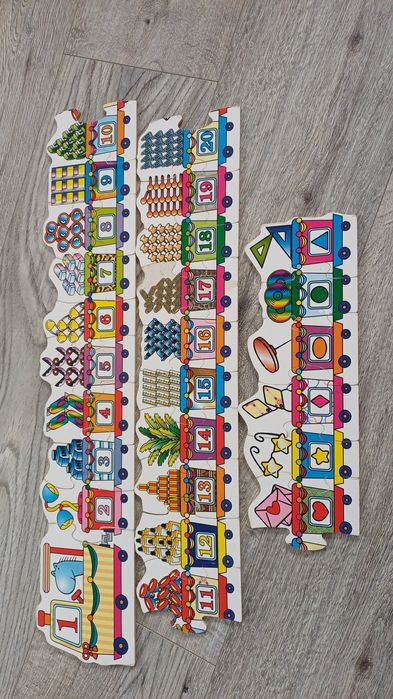 Puzzle drewniane pociąg 176 cm