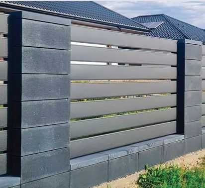 Przęsło ogrodzeniowe kompletne 2x1,2m ocynk + ral czarny, antracyt