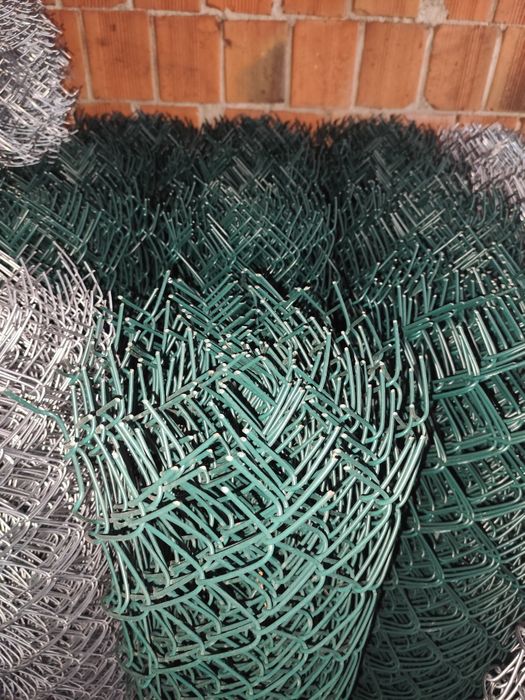 Wyprzedaż!SIATKA OGRODZENIOWA powlekana fi 2,5/3,7 mm zielona i grafit