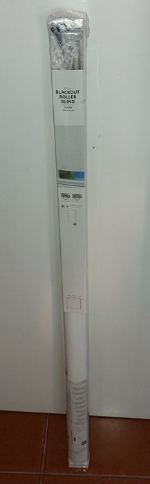 Estore enrolável opaco branco 90x210cm