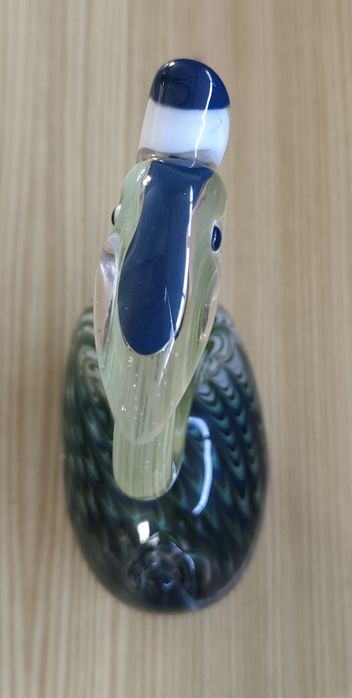 Pato em Vidro Decorativo
