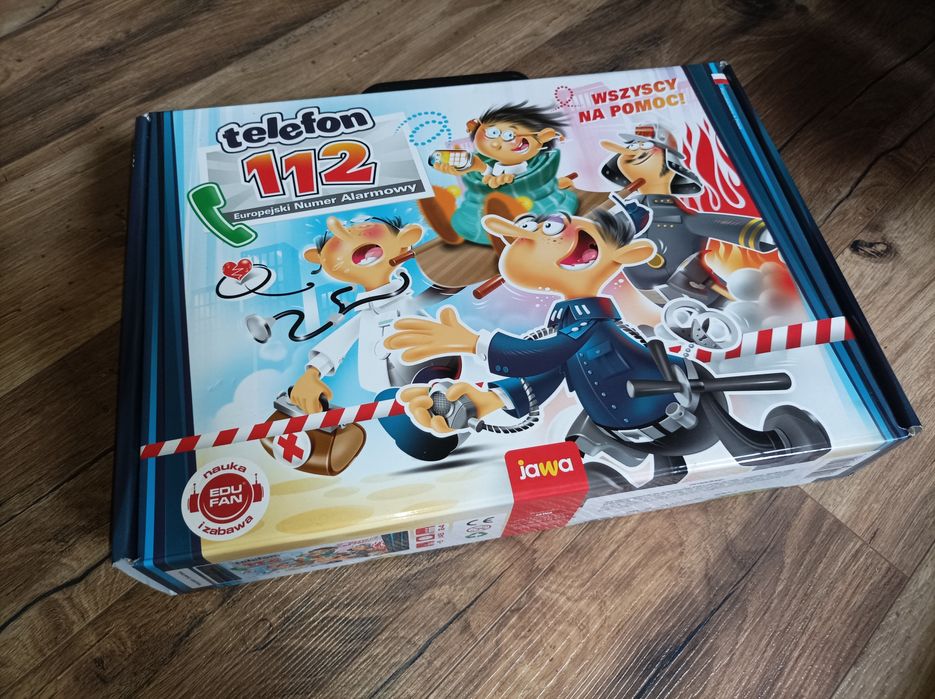 Telefon 112 wszyscy na pomoc, gra planszowa edukacyjna