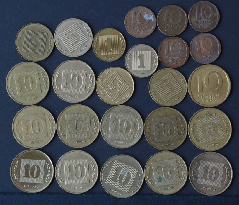 Israel lote com 24 moedas - olx X10175