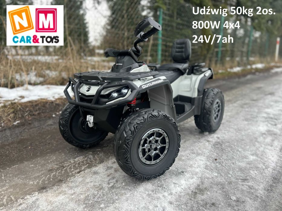 2os. 800W 24V/7ah 4x4 Quad Pojazd Auto samochód Autko na akumulator