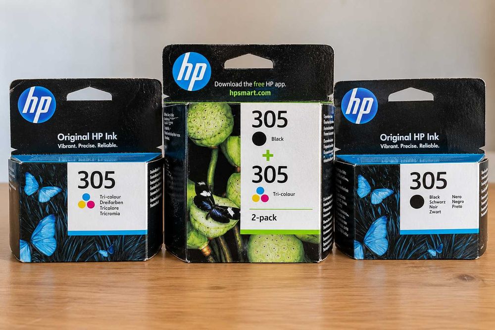 HP 305 oryginalne tusze 4 szt. Black + Kolor – zestaw
