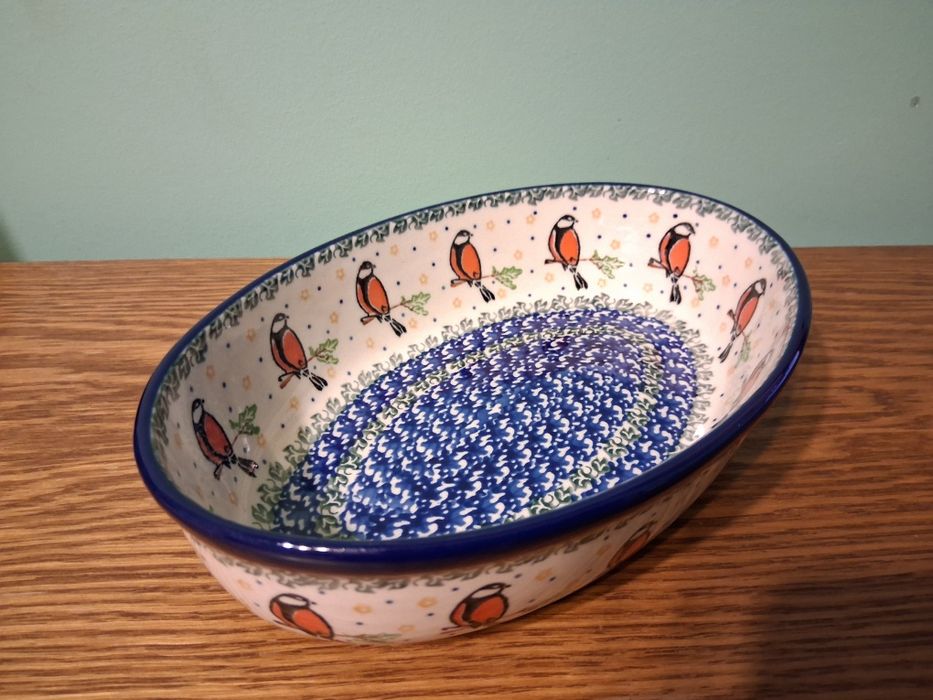 Polmisek owalny 24cm 1L GAT1 Ceramika Artystyczna Boleslawiec