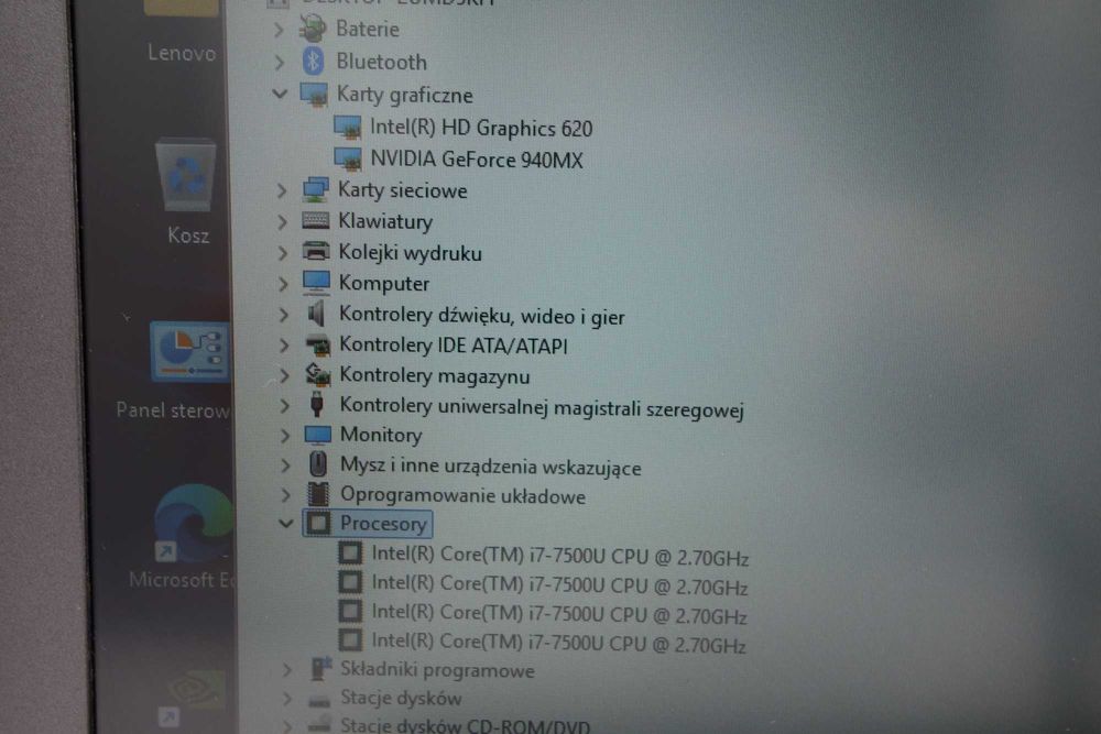 Laptop Używany Lenovo 510 i7 15,6 FHD IPS 20GB 512SSD Nvidia W11 GW FV