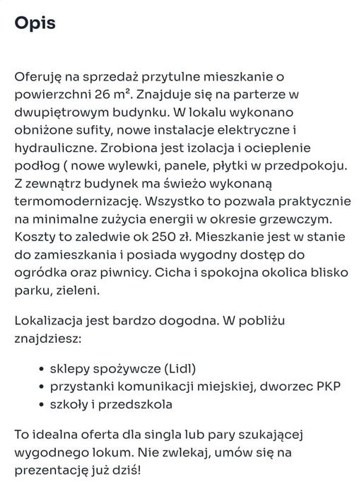Sprzedam mieszkanie z ogródkiem