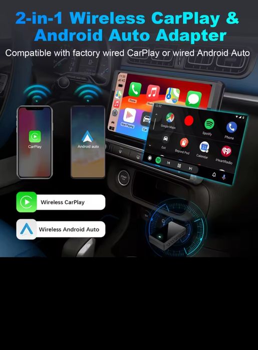 Wireless carplay android auto