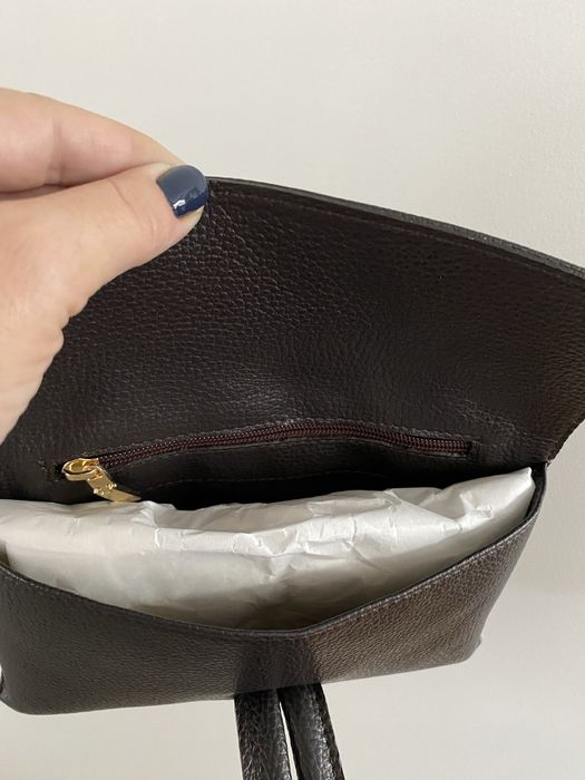 Torebka kopertówka Wojewodzic Pixie skóra brąz