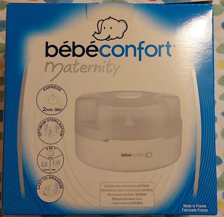 Aquecedor biberão, esterilizador micro ondas, muda fralda