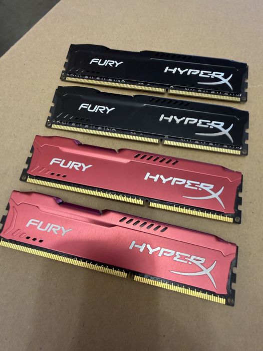 Память ддр3 для пк Kingston HyperX Fury DDR3 , 2~8=16 гб в чорному кольорі !