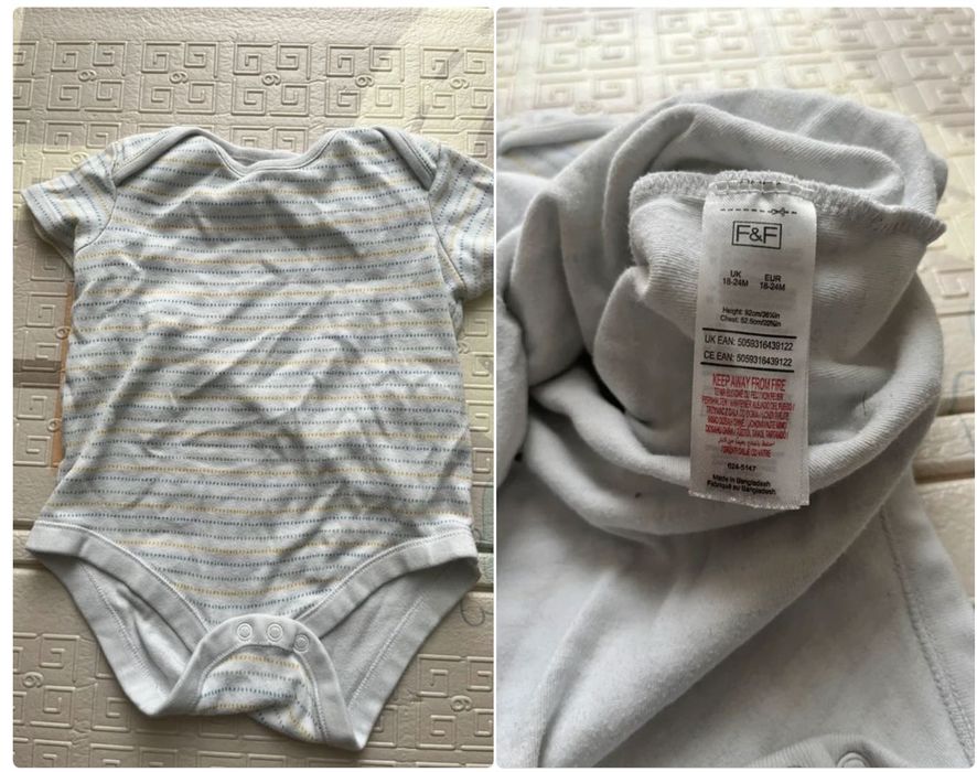 Body w paski 86-92 cm / 18-24 mies.·Bardzo dobry