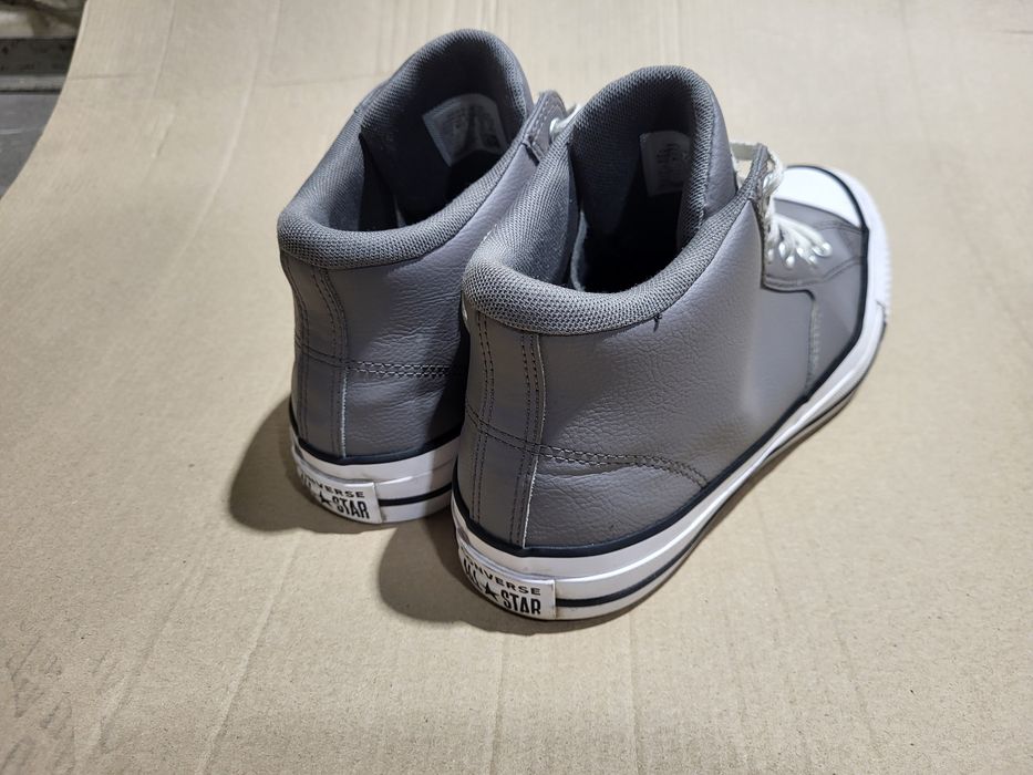 Converse mid szare skórzane unikatowe roz. 44
