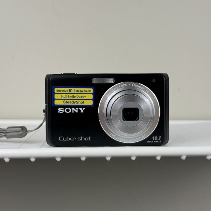 Aparat Cyfrowy Sony Cyber-shot DSC-W180 Czarny 10.1 MP CCD 3x Zoom Retro Y2K Digicam Vintage Kompakt