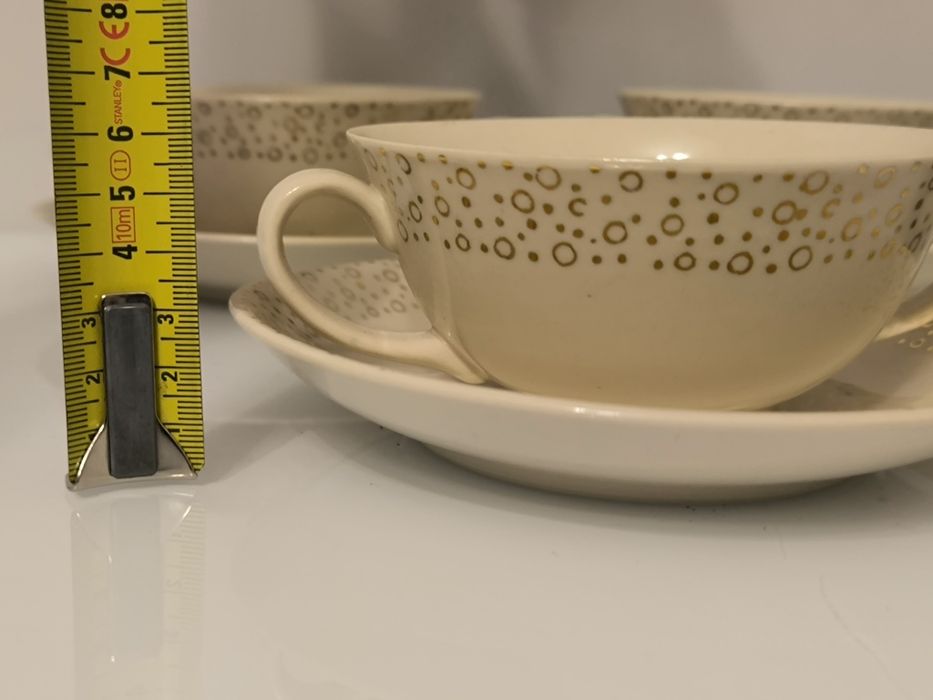 Bulionówki że spodkiem Chodzież Fajans PRL New Look