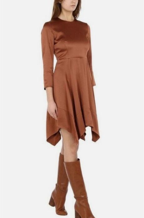 Мідна сукня коктейльна ivy & oak міні/міді довжина