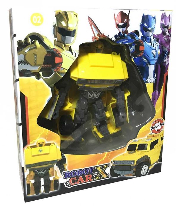Zestaw 3 sztuk transformer robot