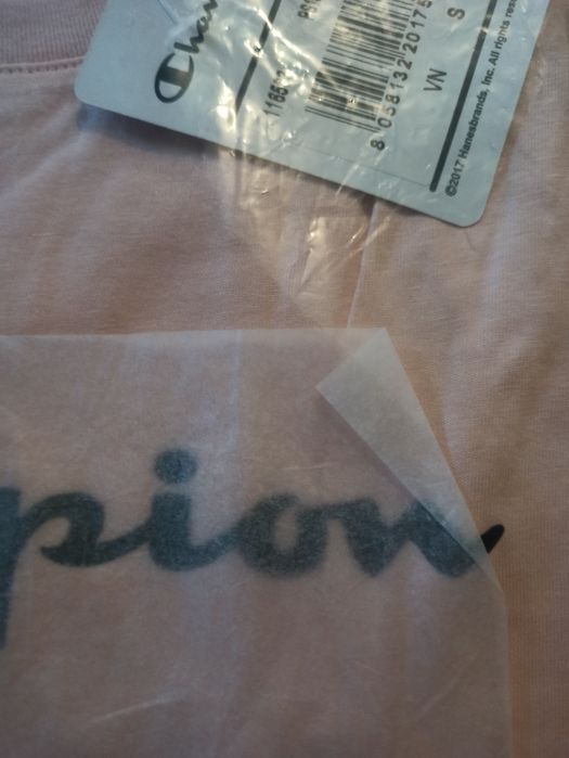 Нова рожева футболка Champion розмір М оригінал підійде на подарунок